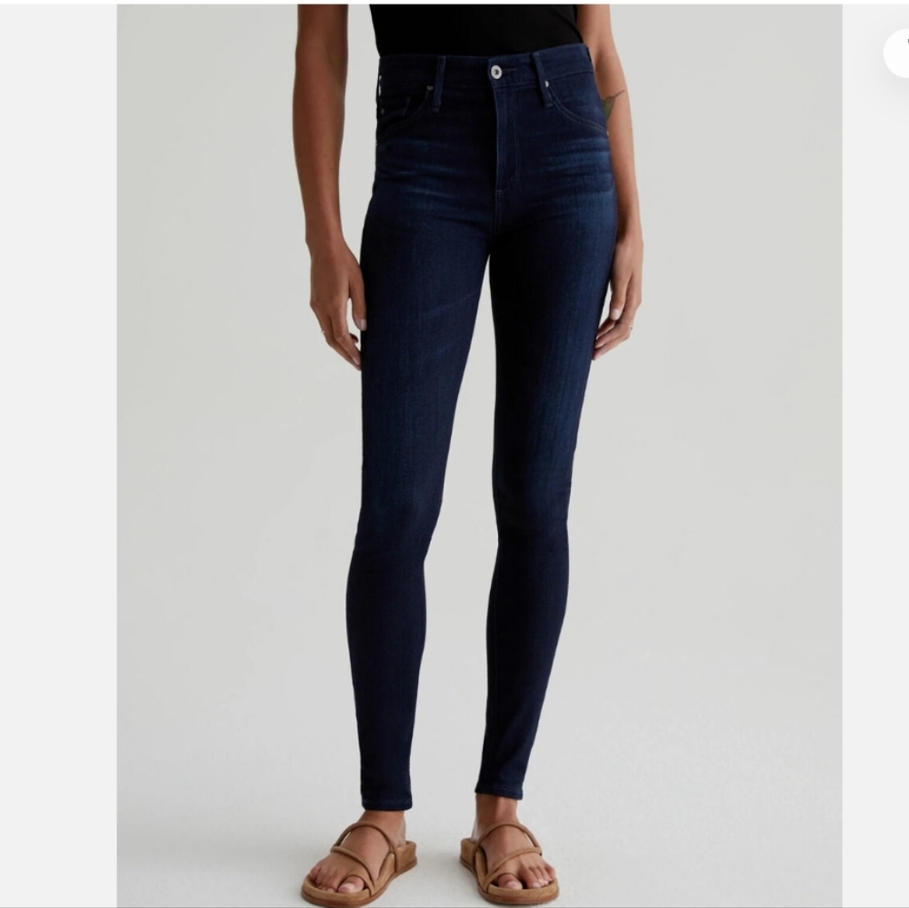 AG Adriano Goldschmied The Farrah Skinny Dark Wash Jeans - Size 31